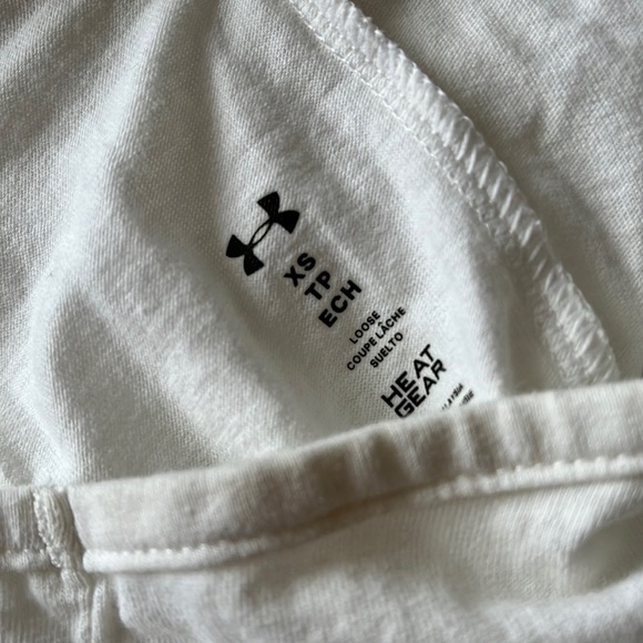 Under Armour White Tank Top, lightly worn - Picture 5 of 5